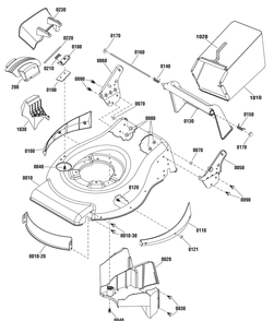 Deck Group (881335) Diagram and Parts List for 881560 (MXMU19675E-675 Series)(2012) Briggs and Stratton Lawn Mower